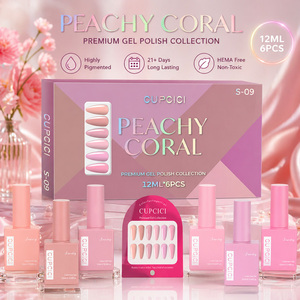 Juego de Esmaltes de Uñas en Gel <span class=keywords><strong>Color</strong></span> Borgoña Vintage BIN, 6 Piezas, Larga Duración, Sin HEMA, Esmalte de Uñas en Gel UV Removible, Kit de Manicura No Tóxico - Product Image 4