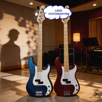 Premium Gloss 4 Strings with Rosewood Fingerboard and Maple Neck Professional Musical Electric Bass