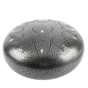 กลองเหล็กขนาด12นิ้วกระทะขนาด13นิ้วพร้อมไม้ตีกลองและแผ่นรองนิ้วทำจากโลหะ - Product Image 2