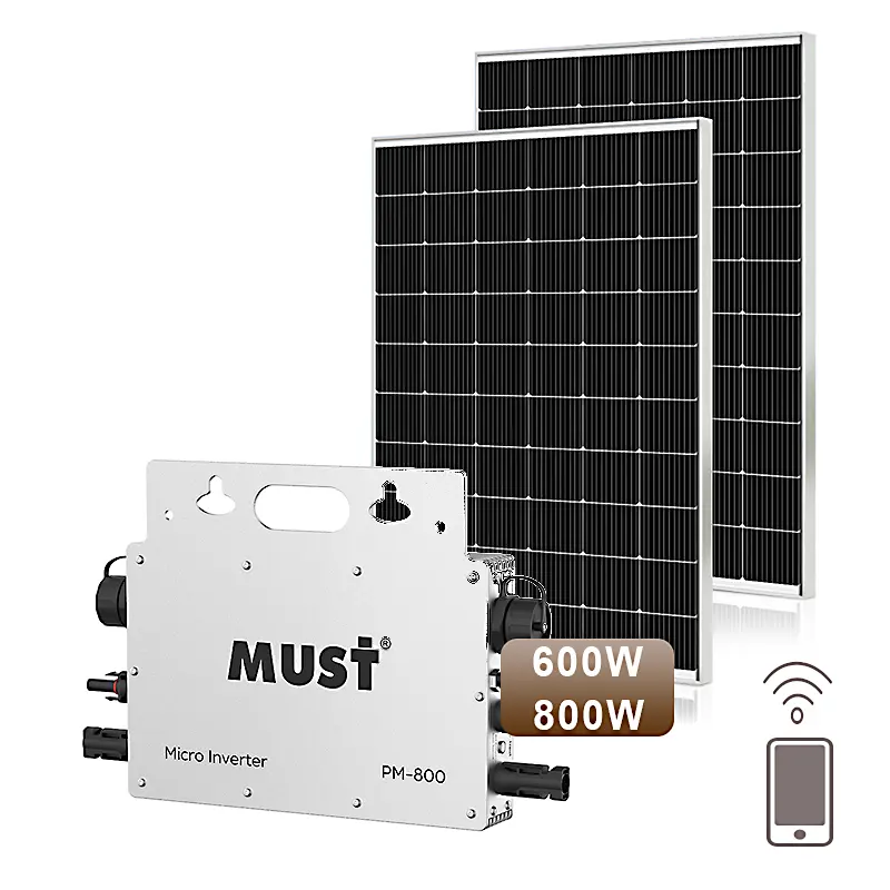 Microinversor solar para uso doméstico, inversor IP65 à prova d'água, gerador de painéis solares de 800w 600w 1000w, marca DEVE