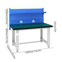 Banc de travail industriel en métal OEM personnalisé avec panneau perforé et étagère pour un espace de travail ultime de réparation informatique