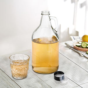 Shanghai Linlang Atacado 1/2 Galão 64 oz 1 galão Garrafas de vidro para a bebida alcoólica com punho - Product Image 6