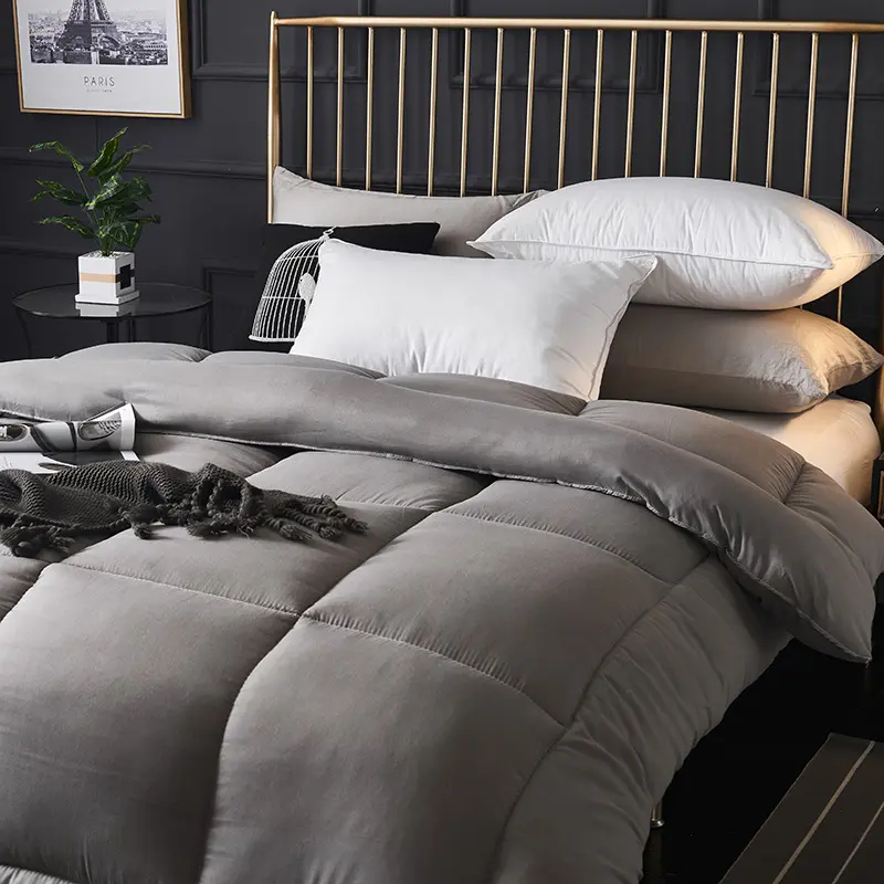 Baimai高級ソフトホテル掛け布団寝具睡眠のための安いキルトコアキングサイズ羽毛布団卸売