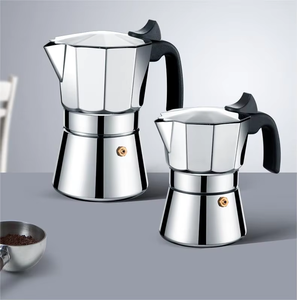 <span class=keywords><strong>Cafetera</strong></span> Espresso Nueva de Acero Inoxidable para Cocina de Inducción, Apta para Todo Tipo de Placas, 6 Tazas, 7.9 Onzas - Product Image 2