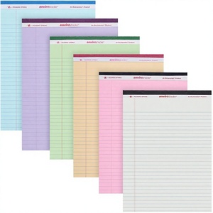 ROARING SPRING Enviroshades - Paquete de 6 Blocs de Notas Legales de Colores Surtidos, 85x11 Pulgadas, 50 Hojas, Perforados, Sin Adhesivo, Reciclados - Product Image 1