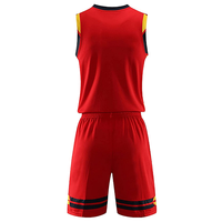 Ensemble de maillots et shorts de basketball personnalisés respirants pour hommes et jeunes, pour l'entraînement et les matchs, avec logo, noms et numéros du club