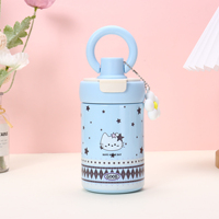 Bouteille d'eau en acier inoxydable sans BPA, avec logo personnalisé, 550 ml, couvercle 2 en 1 avec poignée, gourde portable