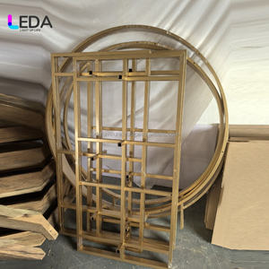 Lida ห่วงโลหะติดผนังทรงกลม LED สีสันสดใสสำหรับงานแต่งงาน - Product Image 3