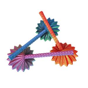 Jouet anti-stress coloré extensible en forme d'étoile imprimé en 3D, Spinner <span class=keywords><strong>fractal</strong></span> avec poignée, Gadget sensoriel de bureau, Entrepôt américain - Product Image 6