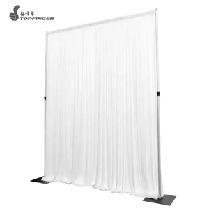 High Quality Curved Pipe and Drape for Wedding <b>Ceiling</b> Decorations Custom Manufacturer of Pipe Drape Rental Backdrops - Product Image 1