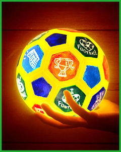 Suministros DE ARTE Creatividad Kit de artes y manualidades Pintura de bricolaje Pinta tu pelota de fútbol <span class=keywords><strong>3D</strong></span> Kit de lámpara para niños - Product Image 5