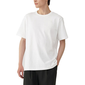 T-shirt tricoté teint en pièce pour homme, à épaules tombantes, couleur délavée douce, pré-rétréci, coupe décontractée, respirant, écologique, fini brut - Product Image 6