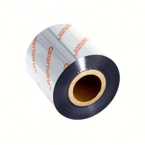 ริบบิ้นเรซิ่นแบบถ่ายโอนความร้อนสำหรับโรงงาน ขนาด 110 มม.*100 ม. สำหรับบาร์โค้ด/หน้าจอ/3D/เล็บ เครื่องพิมพ์บัตร <span class=keywords><strong>Sato</strong></span> ID สติ๊กเกอร์ติดรถยนต์/สติ๊กเกอร์สัก - Product Image 5