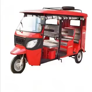 China Factory Custom EEC Low Price Closed 3 Wheels Passenger Tricycle <b>Gasoline</b> with Sunshade for Passenger Transport - Product Image 3