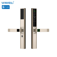 Serrure TT Cadre étroit Petite serrure de porte coulissante à mortaise Téléphones intelligents déverrouillés Serrure de porte en verre intelligente