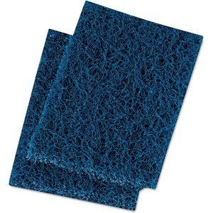 Estropajo Abrasivo de Poliéster Azul/Gris Extra Resistente de 3.5x5 para Lavar Platos y Limpieza del Hogar - 20/Caja - Product Image 2