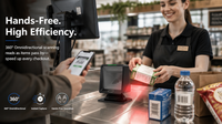 Escáner de Código de Barras de Escritorio A65 2D, Lector de Códigos QR de Alta Velocidad y Manos Libres para Centros de Clasificación y Distribución