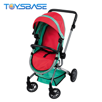 Chariot multifonction pour enfants, jouet poussette en fer, avec ombrage et panier, vente en gros,