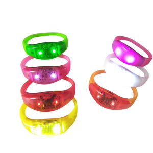 Braccialetto in Silicone a LED con Logo personalizzato, braccialetto luminoso multicolore attivato dal suono, banda luminosa promozionale per eventi e concerti - Product Image 4