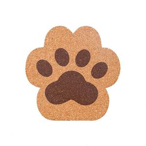 Cute Cartoon <b>Cat's</b> Paw Coaster Heat Insulation Anti-Ironing Eco-Friendly 12cm Wooden Dining Table Cork Food Use Tea Bowl Pad - Product Image 1