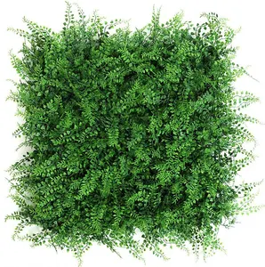 Hot Verkoop Kunstmatige Bladeren Follaje Plant Muur Faux Opknoping Groene Wandbekleding Nep Buxus Gras Achtergrond Voor Muur Decor