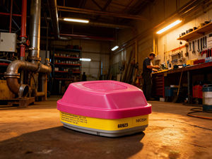 กล่องกรองก๊าซหลายชนิดสำหรับป้องกันระบบทางเดินหายใจ UT 60923/60926 P100 กล่องคาร์บอนกัมมันต์ สำหรับหน้ากากป้องกันแก๊สพิษ รุ่นพิเศษ - Product Image 2