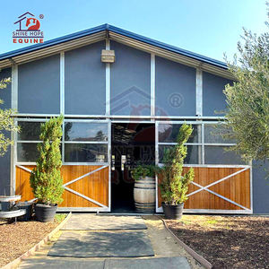 Feuer verzinkte Kiefer Bambus Holz Pferd stabile Schiebetür Stil Pferd Scheune - Product Image 1