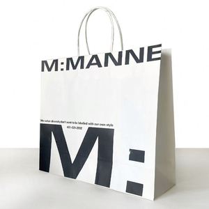 Bolsa de Papel Kraft Biodegradable Impresa en Flexografía, Venta al Por Mayor de Fábrica, Logotipo Personalizado, Promoción, Comida para Llevar, Regalo, Sensación Premium - Product Image 3