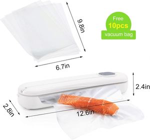 Portable <b>Usb</b> Rechargeable Vacuum Sealer Vacuum Pump Handheld Vacuum Sealing Packaging Machine Food Sealers - Product Image 4