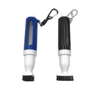 Brosse de nettoyage portable en plastique pour clubs de golf, type bouteille d'eau à pression, accessoire de golf détachable