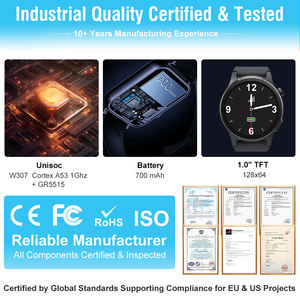 Montre connectée L28 avec détection de chute, surveillance cardiaque et du sommeil, suivi des convulsions, sécurité FCC, appels, GPS, suivi de la pression, soins de santé intelligents - Product Image 5