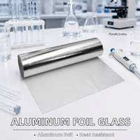 Kain Serat Kaca Lapis Aluminium Foil Komposit Berpenguat Isolasi Suhu Tinggi Hanyuan, Tenun Polos Alkali