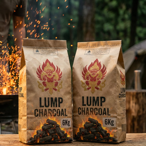 Charbon de bois en morceaux, fabriqué à partir de bois dur, pour une chaleur intense et une saveur authentique de barbecue au charbon noir à chaque fois. - Product Image 5