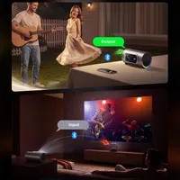 Projecteur Touyinger L10 1080p natif 1800 ANSI Lumens Faible bruit Prise en charge 4K Mise au point automatique Home Cinéma Projecteur portable Android