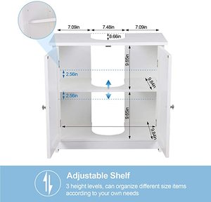 Armoire <span class=keywords><strong>de</strong></span> rangement <span class=keywords><strong>de</strong></span> <span class=keywords><strong>salle</strong></span> <span class=keywords><strong>de</strong></span> <span class=keywords><strong>bain</strong></span> avec socle à 2 portes sous l'évier <span class=keywords><strong>Organisateur</strong></span> économiseur d'espace avec étagère interne Armoire <span class=keywords><strong>de</strong></span> <span class=keywords><strong>lavabo</strong></span> <span class=keywords><strong>de</strong></span> <span class=keywords><strong>salle</strong></span> <span class=keywords><strong>de</strong></span> <span class=keywords><strong>bain</strong></span> - Product Image 5