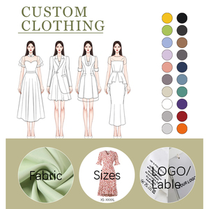 Tùy chỉnh nhà máy chất lượng cao tùy chỉnh OEM ODM giản dị Dresses strapless trang phục với dệt logo làm cho thương hiệu của riêng bạn thiết kế quần áo - Product Image 3