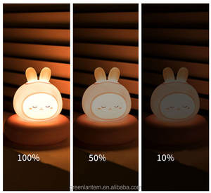 Mini Lámpara Nocturna LED <span class=keywords><strong>de</strong></span> Silicona Suave con Forma <span class=keywords><strong>de</strong></span> Animal <span class=keywords><strong>de</strong></span> Dibujos Animados, Gato, Oso, Conejo, Dinosaurio, para Niños, Decoración <span class=keywords><strong>de</strong></span> Dormitorio Infantil - Product Image 4