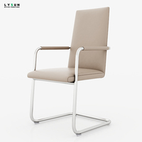 Chaise de bureau de direction haut de gamme en cuir PU moderne, ergonomique, pour visiteurs, usage commercial, école, salon