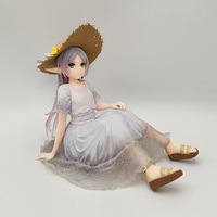 Figurine personnalisée en PVC de Fille Elfe avec Chapeau de Paille, Jouet d'Art Fantastique de Collection, Ornement de Présentation, Fabricant OEM ODM
