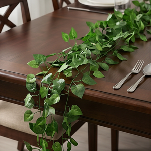Artificial Hanging Money Plant Creeper Green Leaf Vine Decorative Indoor Outdoor <b>Wall</b> Balcony Garden Home Decor Plant - Product Image 4