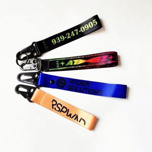 Llavero de mosquetón al por mayor, cordón corto de nailon para escalada, etiquetas personalizadas para llaves de motocicleta con logo - Product Image 5