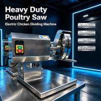 Scie à découper la volaille pour abattoir, machine commerciale de découpe de viande pour le traitement du canard et du lapin