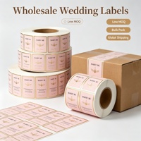 Étiquettes adhésives holographiques imperméables de forme personnalisée pour bougies et cadeaux avec impression UV et estampage or