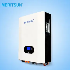 MERITSUN 10kw lifepo4 बैटरी 48V 200ah शक्ति ऊर्जा दीवार घर ऊर्जा भंडारण के लिए 48V 50ah लिथियम बैटरी पैक प्रणाली