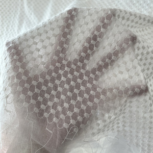 Tessuto in Pizzo Francese Ecologico Moderno all'Ingrosso, Ricamo a Pois, per Copricapo, Tende, Abiti, Rete Diamantata, Pizzo a Quadretti - Product Image 5
