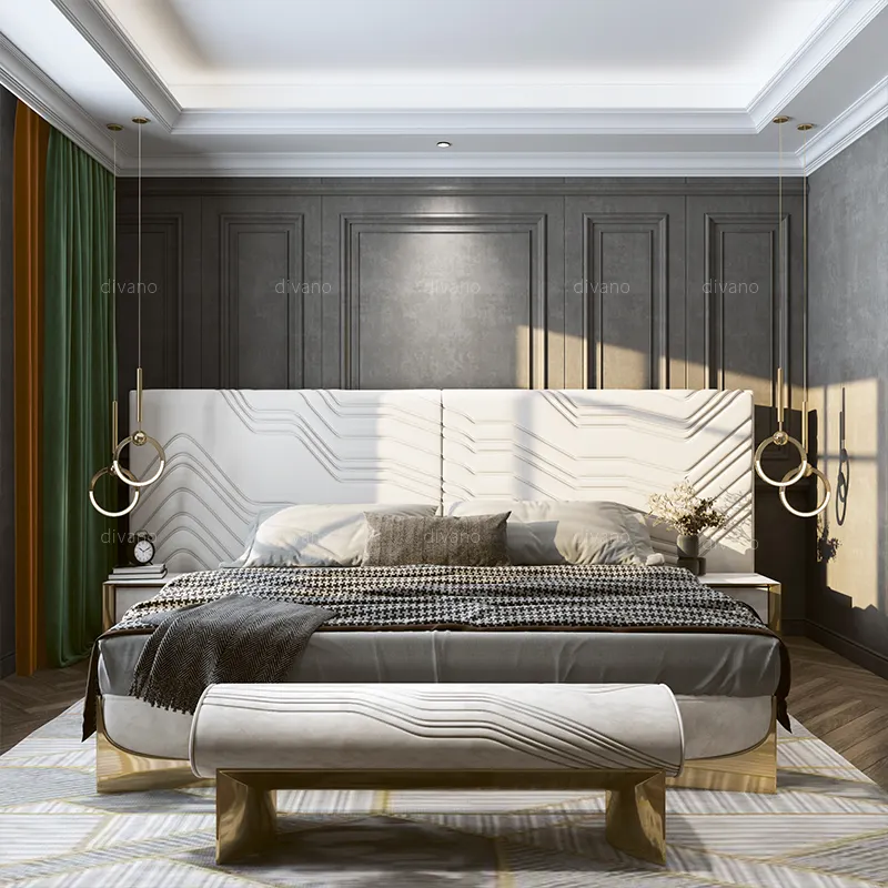 bed design latest bedroom up-holstered beds furniture set luxury queen hotel king size bed bedroom sets 200x200