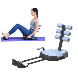 Máquina de Ejercicios Abdominales Multifuncional de Acero y PU Personalizable - Rueda Abdominal Duradera para el Hogar, para Abdominales, Pérdida de Peso y Deportes - Product Image 1