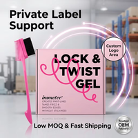 Gel Fixant Extrême Private Label pour Tresses, Gel Coiffant Bio Brillance et Lissage pour Cheveux 4C
