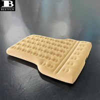 Matelas pneumatique floqué haut de gamme pour SUV avec pompe électrique intégrée, lit portable pour siège arrière de voiture pour voyage, camping, pique-nique