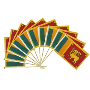 2024 Venta caliente de fábrica Sri Lanka Poste de madera Bandera ondeada a mano para vacaciones generales - Product Image 2